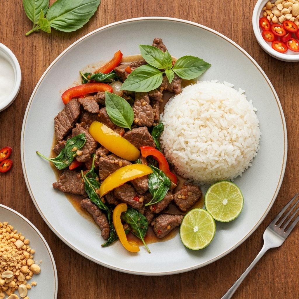 Bœuf Sauté au Basilic Thaï